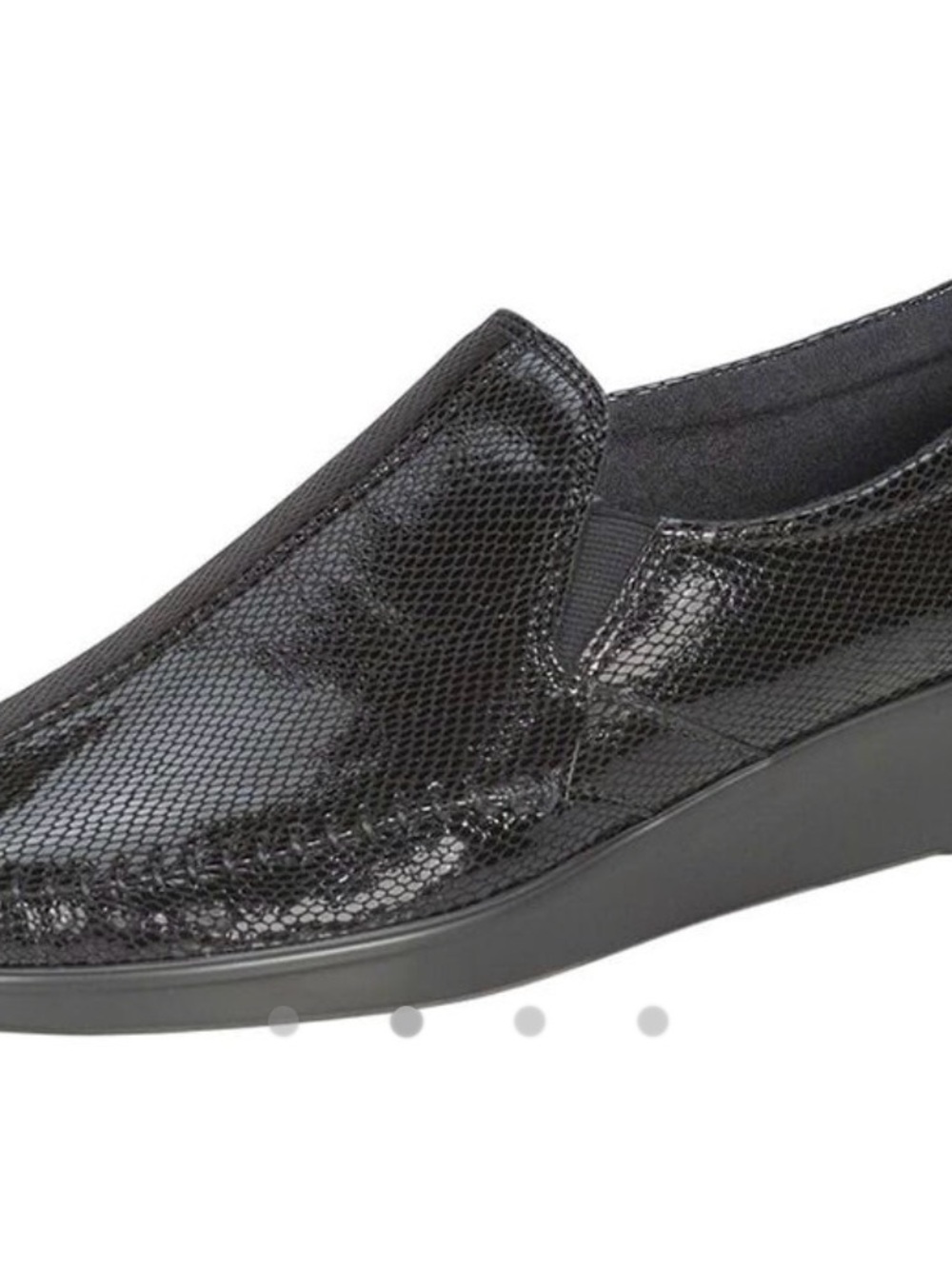 SAS Women’s “Dream” Black Snake Slip-On Comfort Loafers - Picture 9 of 10